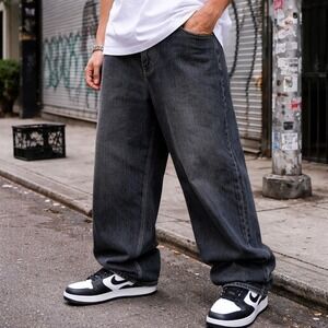 Vintage Karl Kani Mens Baggy Denim Jeans‎ Size 46x34 Streetwear Hip Hop Y2K 90s